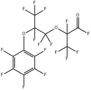 2,3,3,3-tetrafluoro-2-[1,1,2,3,3,3-hexafluoro-2-(pentafluorophenoxy)propoxy]propionyl fluoride 结构式