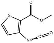 3-异氰酸基噻吩-2-羧酸甲酯 结构式