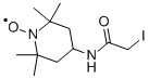 4-(2-碘代乙酰氨基)-2,2,6,6-四甲基哌啶-1-氧基自由基 结构式
