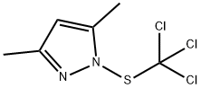 3,5-Dimethyl-1-[(trichloromethyl)thio]-1H-pyrazole 结构式