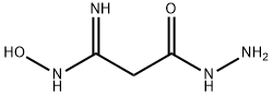 3-HYDRAZINO-N'-HYDROXY-3-OXOPROPANIMIDAMIDE 结构式
