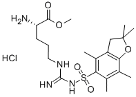 精氨酸PBF甲酯盐酸盐 结构式