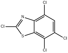 2-氯-4,6,7-三氯苯并噻唑 结构式