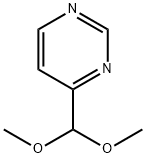 4-(二甲氧甲基)嘧啶 结构式