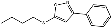 5-Butylthio-3-phenylisoxazole 结构式