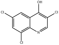 3,6,8-TRICHLOROQUINOLIN-4-OL 结构式