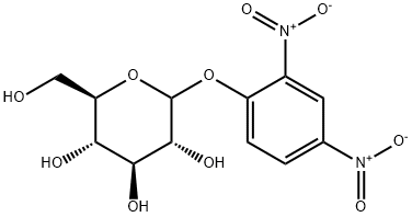 2,4-二硝基苯基 D-吡喃葡萄糖苷 结构式
