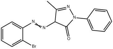 4-[(2-bromophenyl)diazenyl]-5-methyl-2-phenyl-2,4-dihydro-3H-pyrazol-3-one 结构式