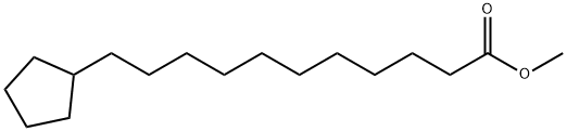 11-(Cyclopentan-1-yl)undecanoic acid methyl ester 结构式