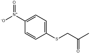 1-[(p-Nitrophenyl)thio]-2-propanone 结构式