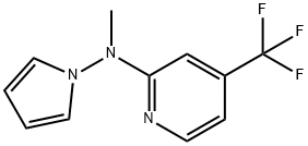 N2-METHYL-N2-(1H-PYRROL-1-YL)-4-(TRIFLUOROMETHYL)PYRIDIN-2-AMINE 结构式