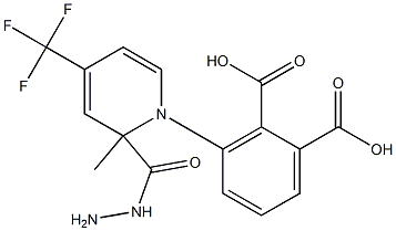 1,2-BENZENEDICARBOXYLIC ACID, MONO[2-METHYL-2-[4-(TRIFLUOROMETHYL)-2-PYRIDINYL]HYDRAZIDE] 结构式