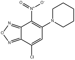 7-氯-4-硝基-5-哌啶基-2,1,3-苯并噁二唑 结构式