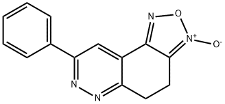 8-PHENYL-4,5-DIHYDRO[1,2,5]OXADIAZOLO[3,4-F]CINNOLIN-3-IUM-3-OLATE 结构式