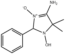 4-AMINO-1-HYDROXY-5,5-DIMETHYL-2-PHENYL-2,5-DIHYDRO-1H-IMIDAZOL-3-IUM-3-OLATE 结构式