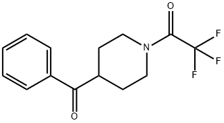 2,2,2-trifluoro-1-(4-benzoylpiperidin-1-yl)ethanone 结构式