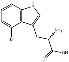 4-溴色氨酸 结构式