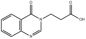 3-(4-氧代喹唑啉-3(4H)-基)丙酸 结构式