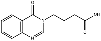 4-(4-氧代-3,4-二氢喹唑啉-3-基)丁酸 结构式