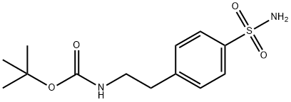 N-[2-[4-(AMinosulfonyl)phenyl]ethyl]-carbaMic Acid tert-Butyl Ester 结构式