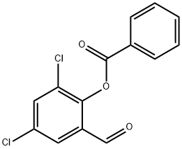 2,4-DICHLORO-6-FORMYLPHENYL BENZOATE 结构式