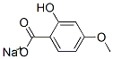 sodium 2-hydroxy-p-anisate 结构式