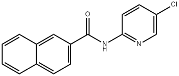 naphthalene-2-carboxylic acid (5-chloro-pyridin-2-yl)-amide 结构式