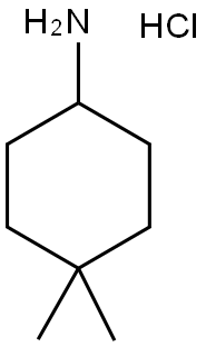 4,4-二甲基环己烷-1-氨基盐酸盐 结构式