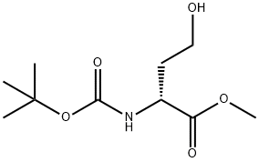 (R)-2-(BOC-氨基)-4-羟基丁酸甲酯 结构式