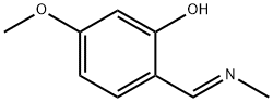 Phenol, 5-methoxy-2-[(E)-(methylimino)methyl]- (9CI) 结构式