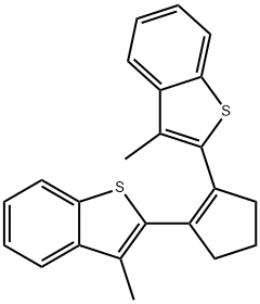1,2-BIS(3-METHYLBENZO[B]THIOPHEN-2-YL)CYCLOPENT-1-ENE 结构式