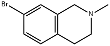 7-溴-2-甲基-1,2,3,4-四氢异喹啉 结构式
