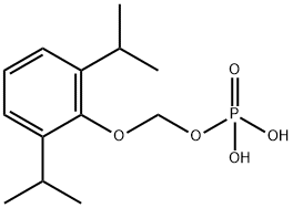 1-[2,6-双(1-甲基乙基)苯氧基]甲醇 1-(磷酸二氢)酯 结构式