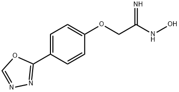 2-[4-(1,3,4-噁二唑-2-基)苯氧基]羟基乙脒 结构式