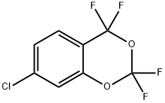 7-CHLORO-2,2,4,4-TETRAFLUORO-1,3-BENZODIOXENE 结构式