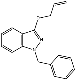 1-BENZYL-3-PROPENYLOXY-1H-INDAZOLE 结构式