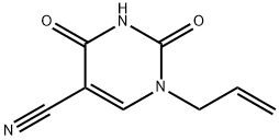 1-烯丙基-2,4-二氧-1,2,3,4-四氢-5-嘧啶甲腈 结构式