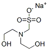 [二(2-羟乙基)氨基]甲磺酸钠 结构式