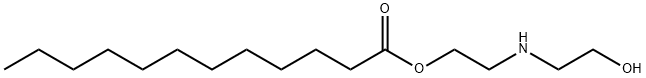 Lauric acid 2-[(2-hydroxyethyl)amino]ethyl ester 结构式