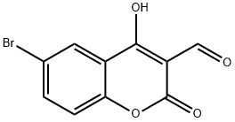 6-BROMO-4-HYDROXY-2-OXO-2H-CHROMENE-3-CARBALDEHYDE 结构式