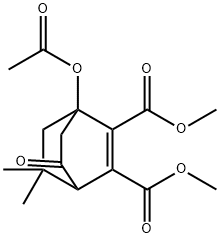 1-Acetyloxy-8,8-dimethyl-5-oxobicyclo[2.2.2]oct-2-ene-2,3-dicarboxylic acid dimethyl ester 结构式