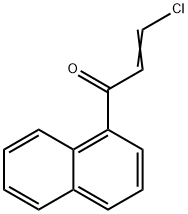 1-Naphtyl(2-chlorovinyl) ketone 结构式