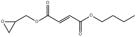 Fumaric acid 1-butyl 4-(oxiran-2-yl)methyl ester 结构式