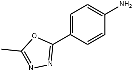 4-(5-甲基-1,3,4-恶二唑-2-基)苯胺 结构式