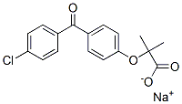 2-(4-(4-CHLOROBENZOYL)PHENOXY)-2-METHYLPROPANOIC ACID SODIUM SALT 结构式