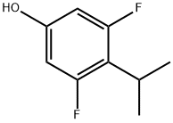 Phenol, 3,5-difluoro-4-(1-methylethyl)- (9CI) 结构式