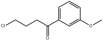 4-CHLORO-1-(3-METHOXYPHENYL)-1-OXOBUTANE 结构式