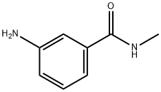 3-氨基-N-甲基苯甲酰胺 结构式