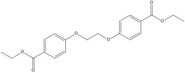 乙二醇二[4-(乙氧羰基)苯基]醚 结构式
