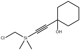 1-[[(Chloromethyl)dimethylsilyl]ethynyl]-1-cyclohexanol 结构式